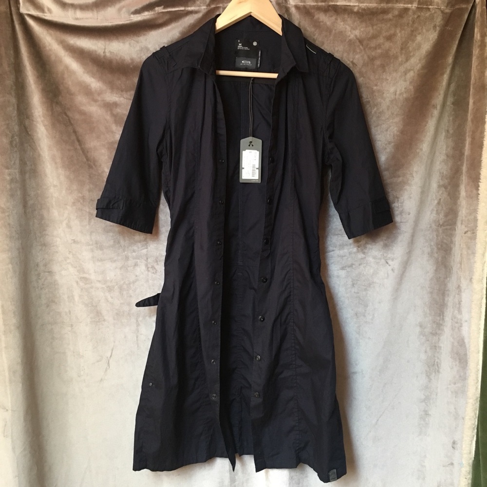NWT G Star Raw Collection Shirt Dress Navy